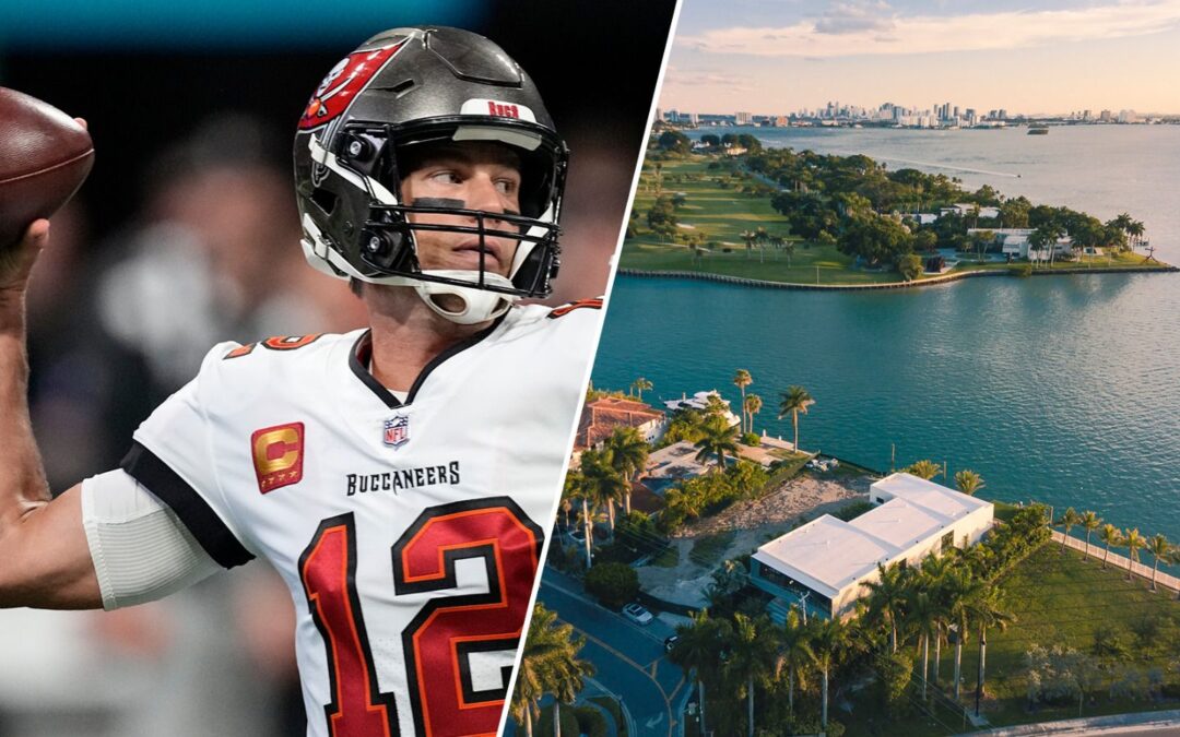 Tom Brady: Así es la mansión que construye  en el ‘Búnker de los millonarios’, una isla de Miami