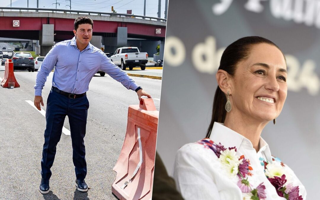 ‘Fuera, Samuel García’: Abuchean a gobernador de Nuevo León en evento de AMLO y Sheinbaum