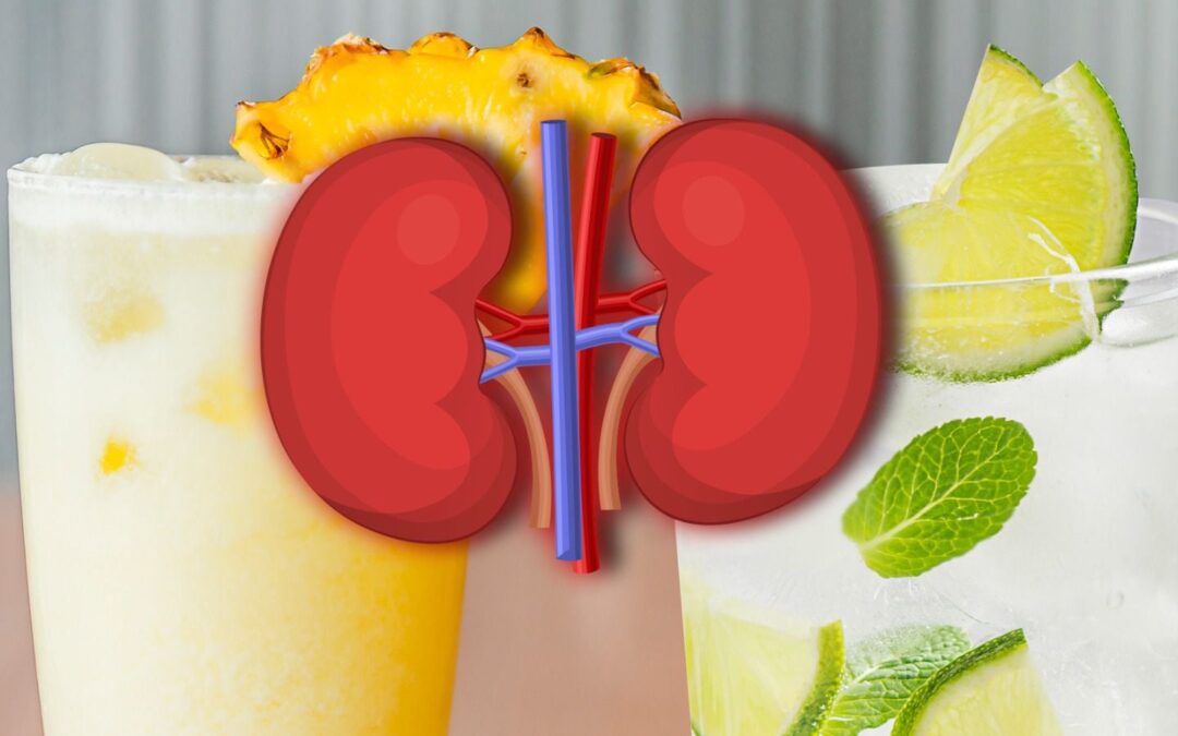 Agua de piña o limón: ¿Cuál es mejor para los riñones?