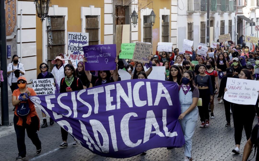 Colectiva feminista Ehecatl: Policías agreden y golpean a integrantes