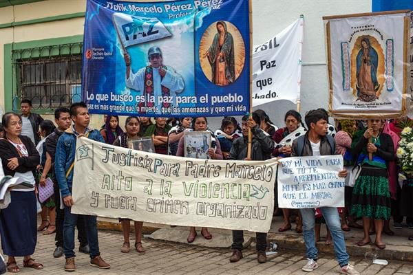 Grupos indígenas exigen justicia y desarme de grupos criminales en Chiapas