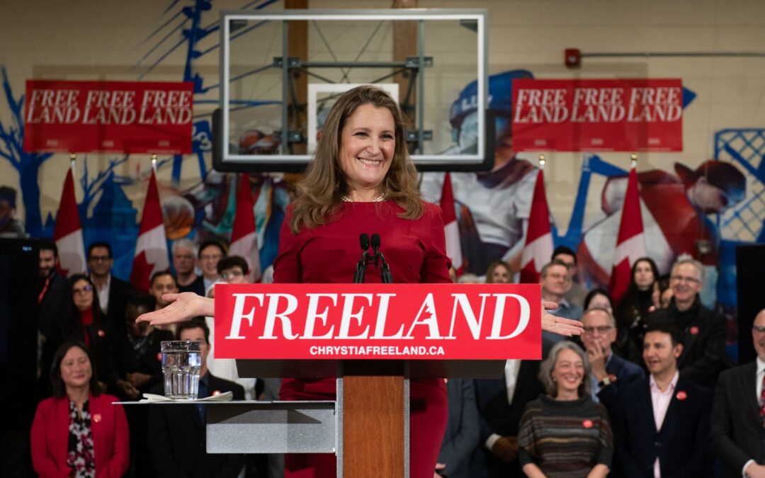 Chrystia Freeland, exministra de Trudeau, lanza candidatura: Promete ‘contraatacar’ a Trump