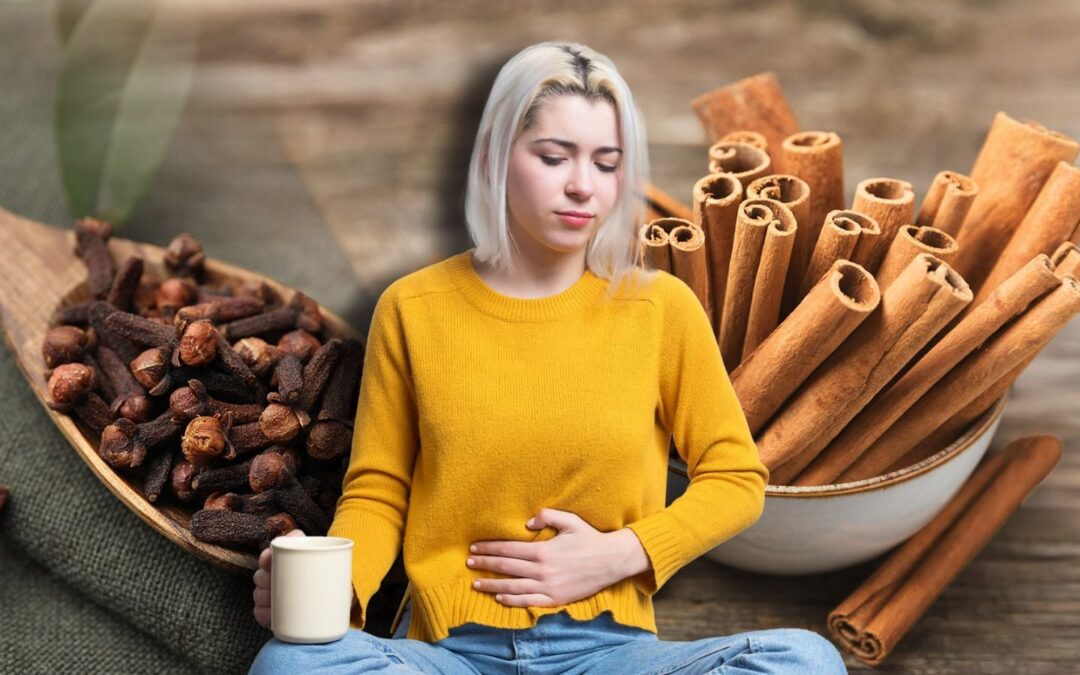 ¿Cuál es el efecto del té de canela con clavo de olor en el estómago?