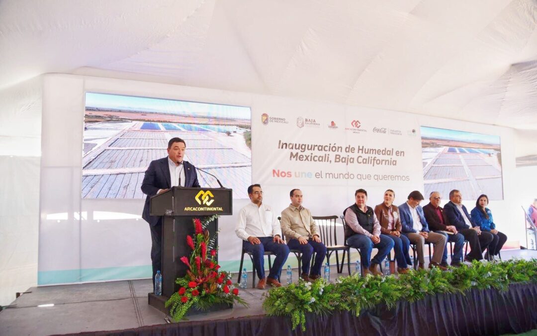 AC y Coca-Cola México inauguran humedal artificial en Mexicali