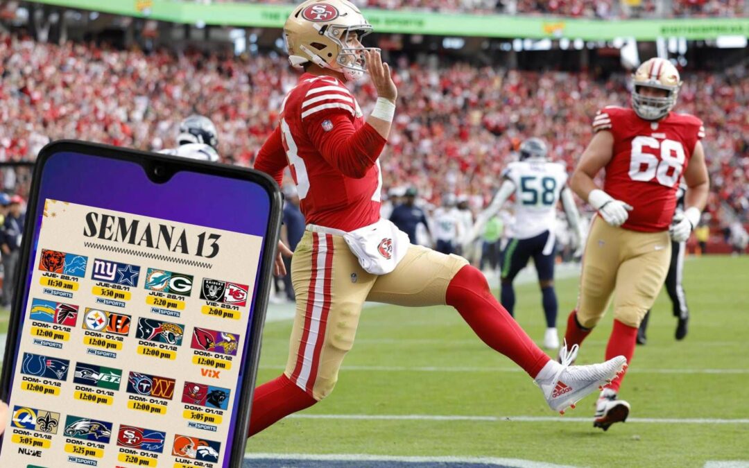 Horarios de la semana 13 de la NFL: ¿Quién juega HOY y dónde ver EN VIVO en México?