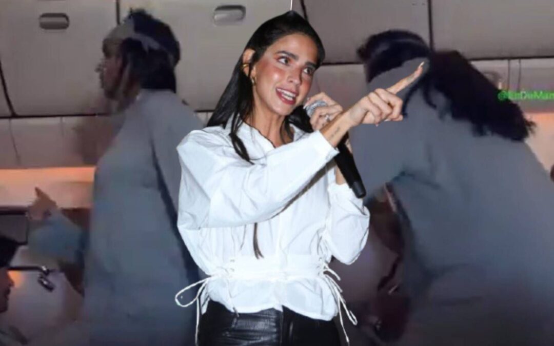 Bárbara de Regil responde a críticas por hacer ejercicio en un avión: ‘Fue para evitar trombosis’