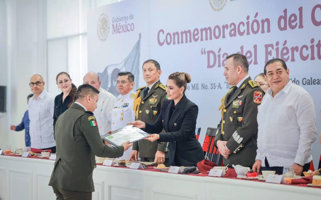 Evelyn Salgado conmemora el 112 Aniversario del Ejército Mexicano