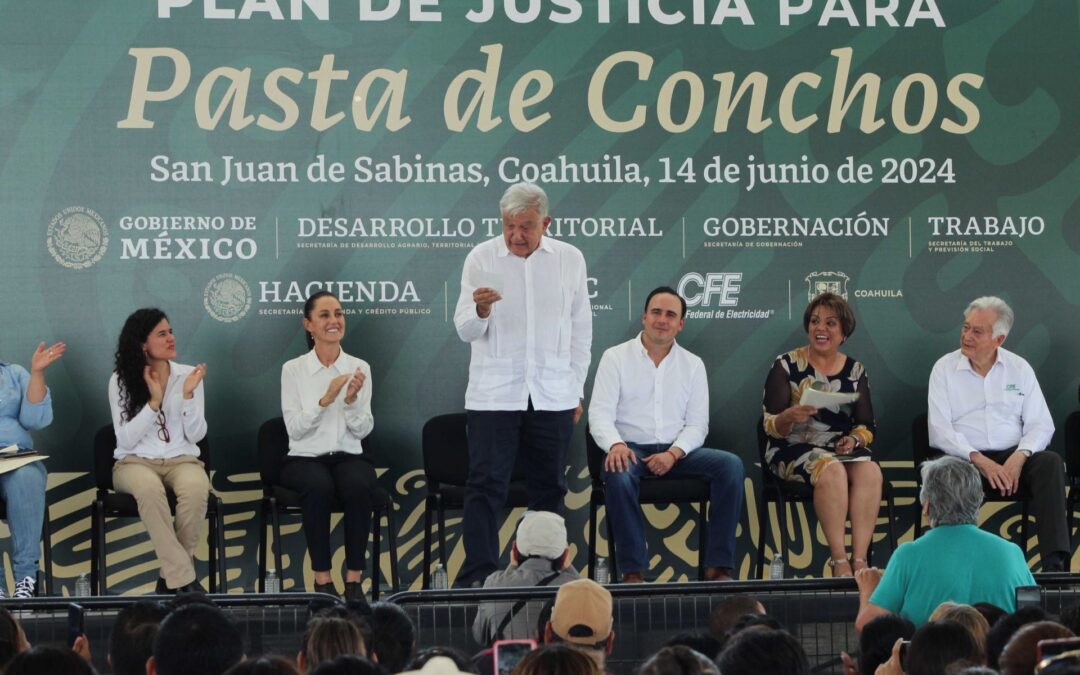 Misión de AMLO ‘incompleta’ en Pasta de Conchos: Entregan memorial y familias reclaman ‘no queremos piedras’