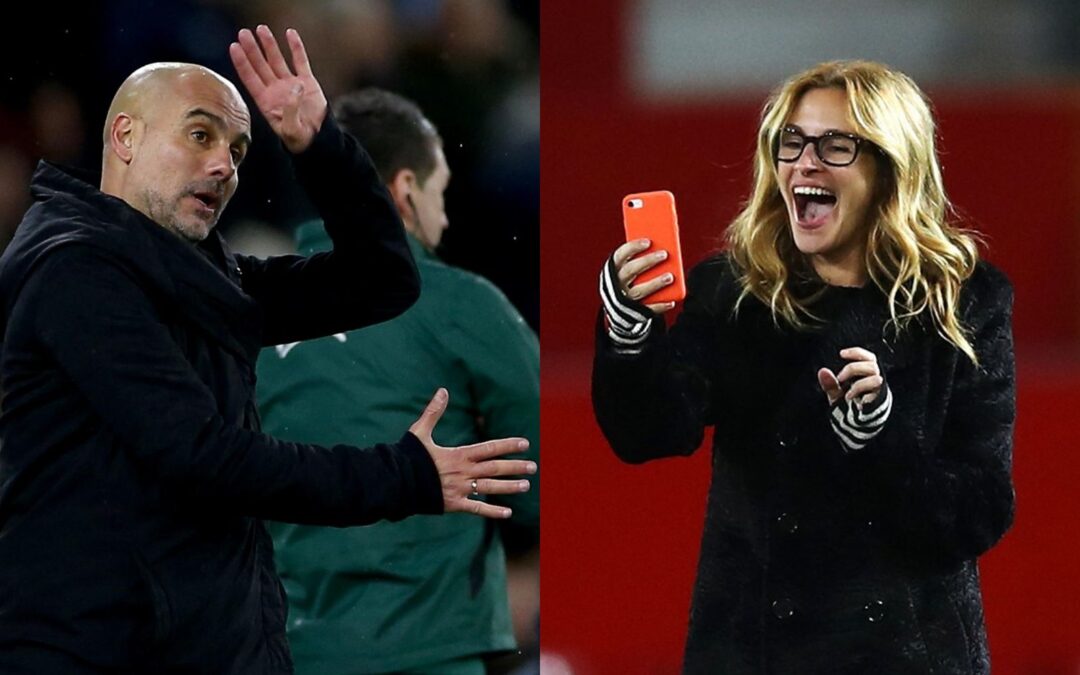 Guardiola bromea que es un ‘fracasado’ por Julia Roberts, no por perder la Champions League