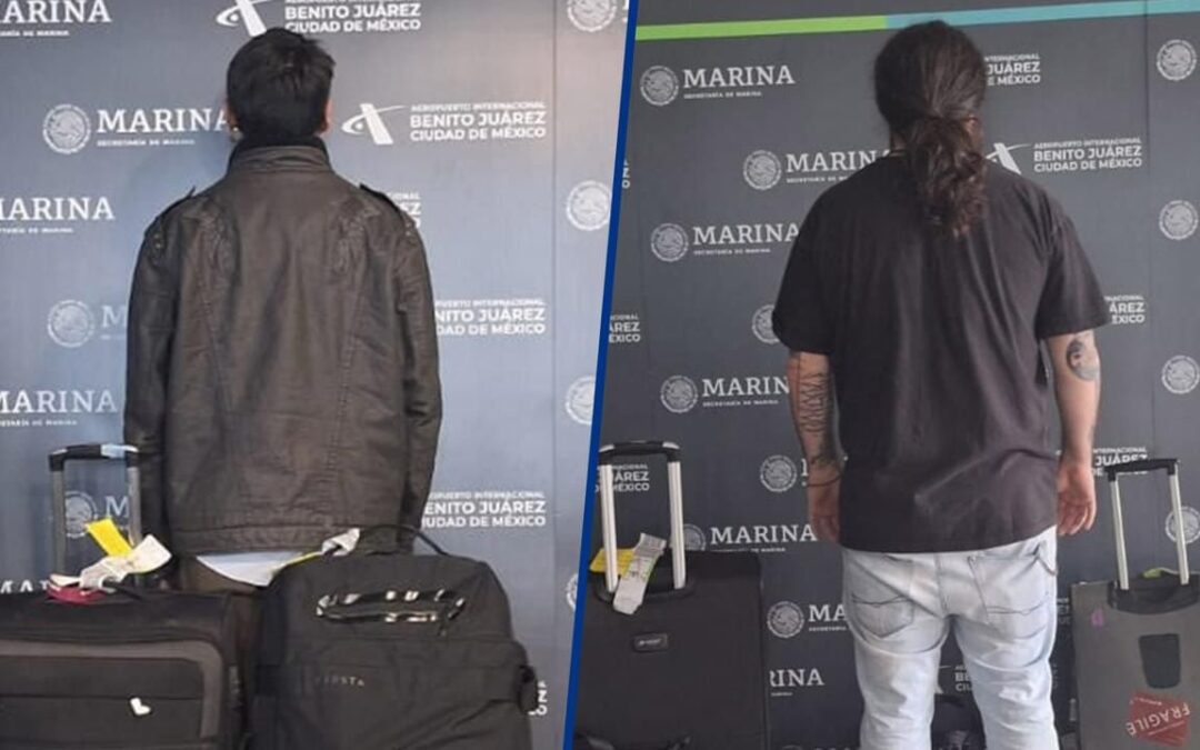 ‘Éxtasis… en el AICM’: Caen 2 pasajeros provenientes de Francia con más de 10 kilos de cocaína y morfina