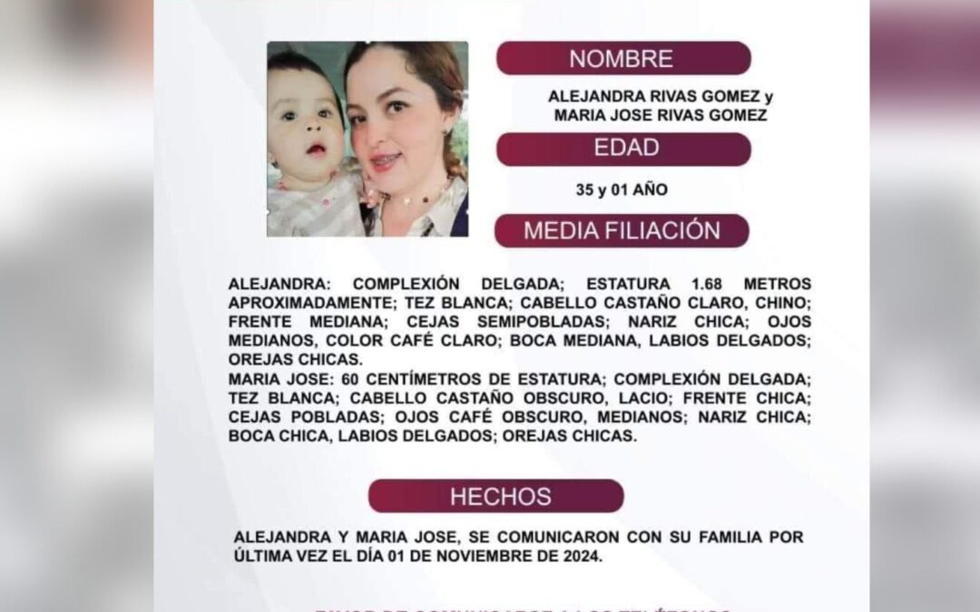 Encuentran muertas a Alejandra Rivas y su hija en Colima: Esto sabemos de su desaparición