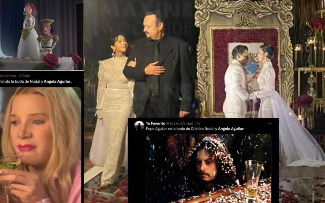 Los memes también fueron invitados a la boda de Ángela Aguilar y Christian Nodal, aquí los mejores
