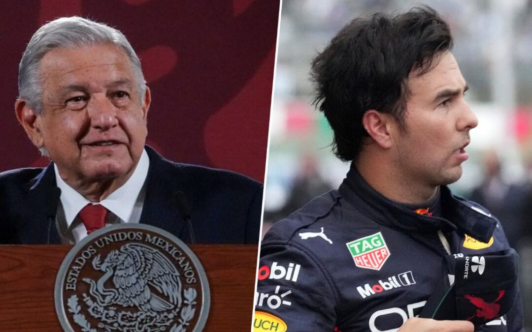 AMLO envía ‘fifí-licitaciones’ a ‘Checo’ por tercer lugar en el Gran Premio de México