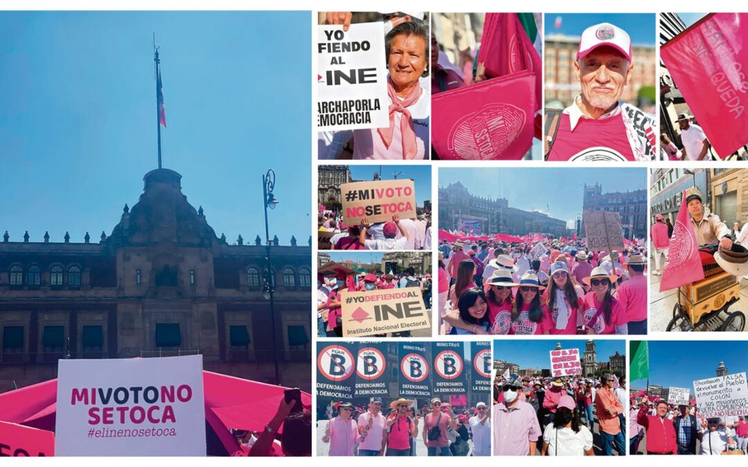¡A eso vine, a defender al INE!