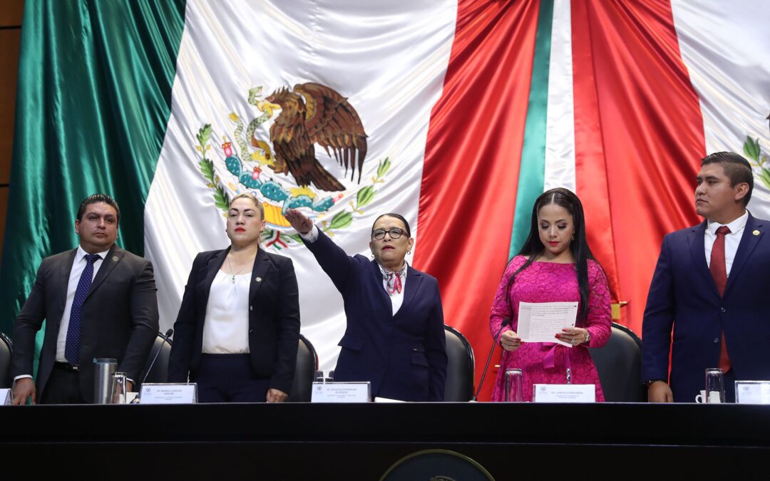 Combate al crimen, a paso seguro, afirma Rosa Icela