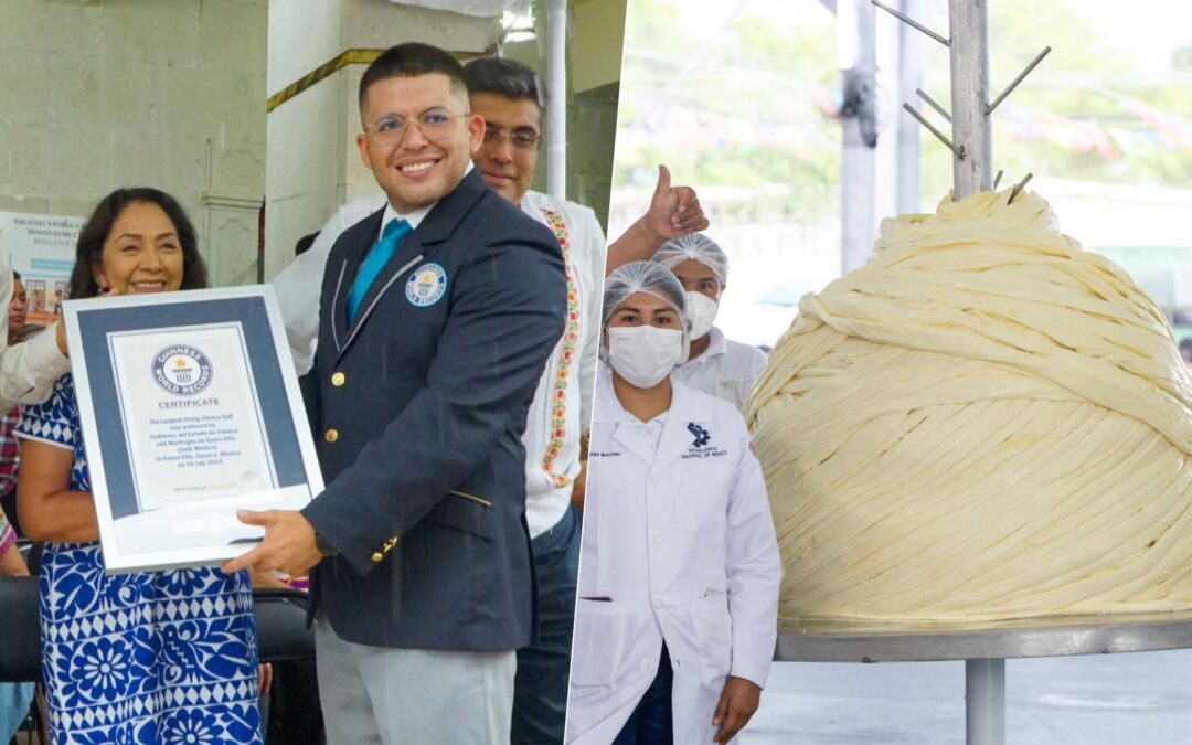 Oaxaca rompe Récord Guinness del quesillo más grande del mundo: ¿Cómo fue la elaboración del queso?
