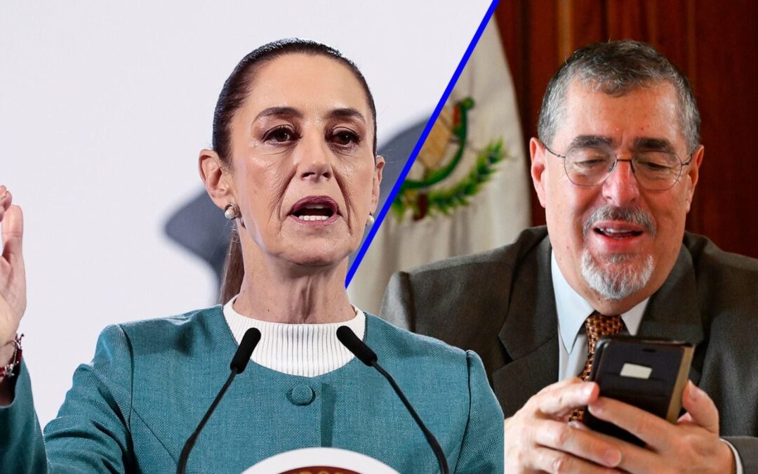 Sheinbaum habla con presidente Bernardo Arévalo sobre proyectos para frontera México-Guatemala