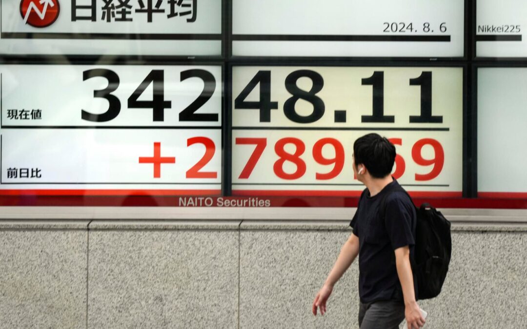 Mercados en Asia ‘hacen la tarea’ y remontan caídas del ‘lunes de terror’: Bolsa de Japón sube 9%