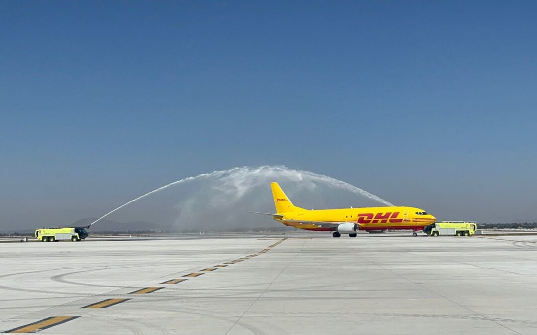 Aterriza primer vuelo de carga en el AIFA