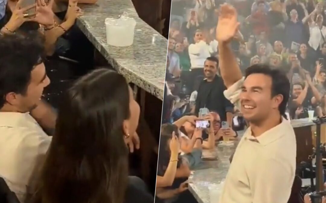 ‘Checo’ Pérez asistió al Palenque de Carlos Rivera y fue ‘la estrella’; lo ovacionaron