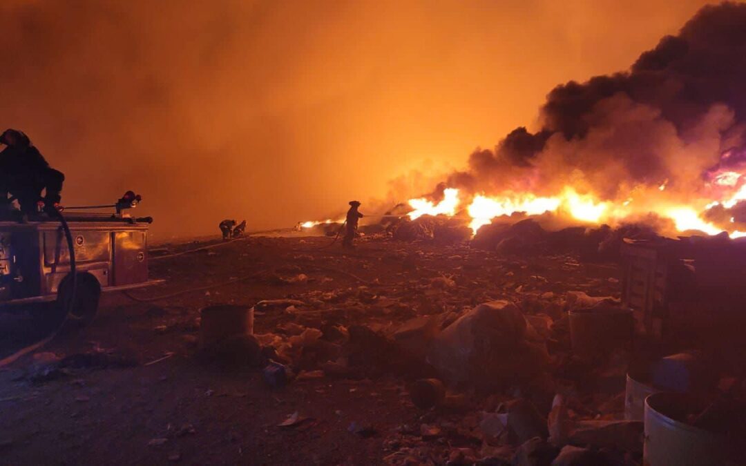 Se incendia basurero de Fresnillo; autoridades demandan construcción de relleno sanitario