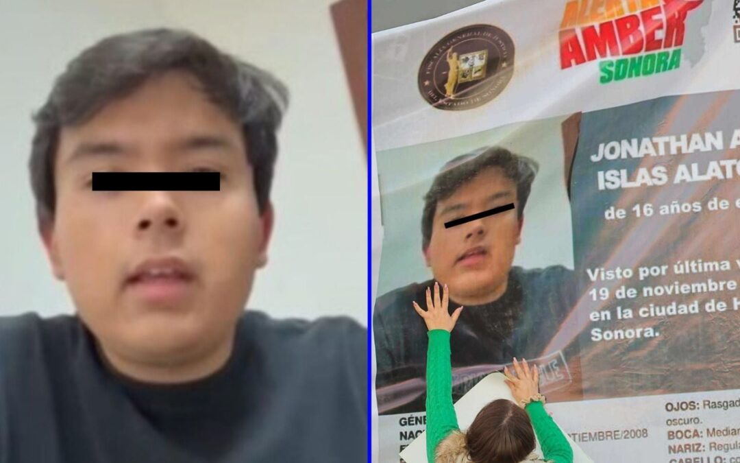 De desaparecido a detenido por secuestro: Esto sabemos del caso del adolescente Jonathan en Sonora