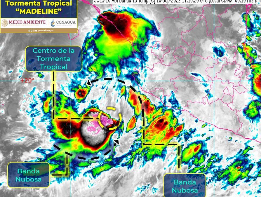‘Madeline’ provocará un domingo de lluvias y vientos fuertes en estos estados