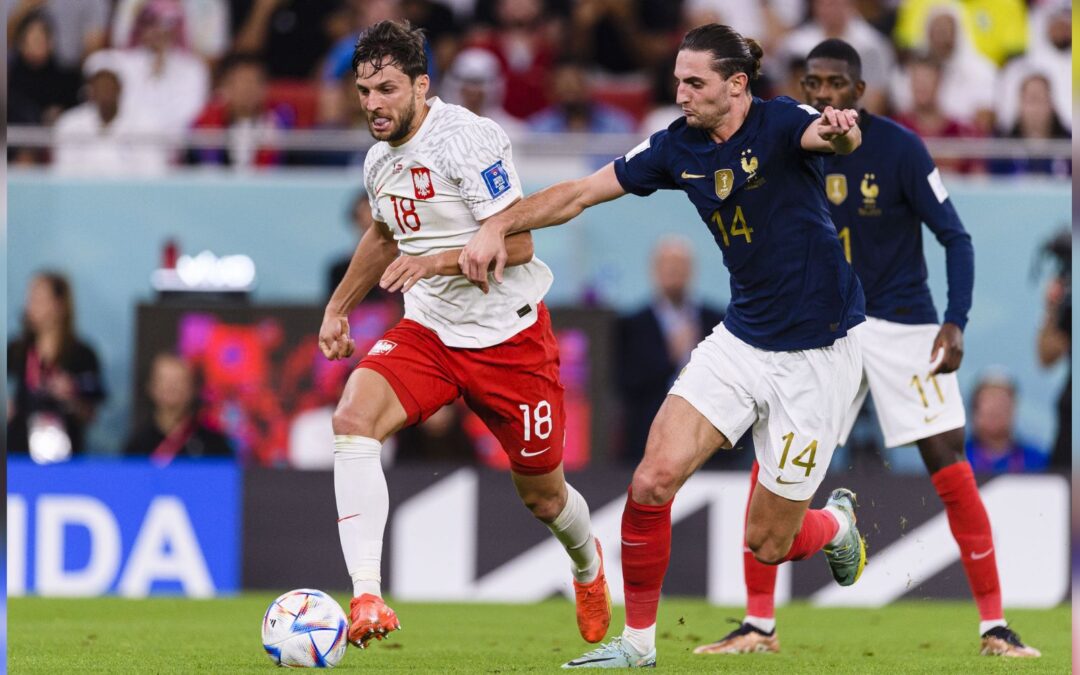 Francia elimina ‘caminando’ a Polonia; gana 3-1 con golazos de Mbappé