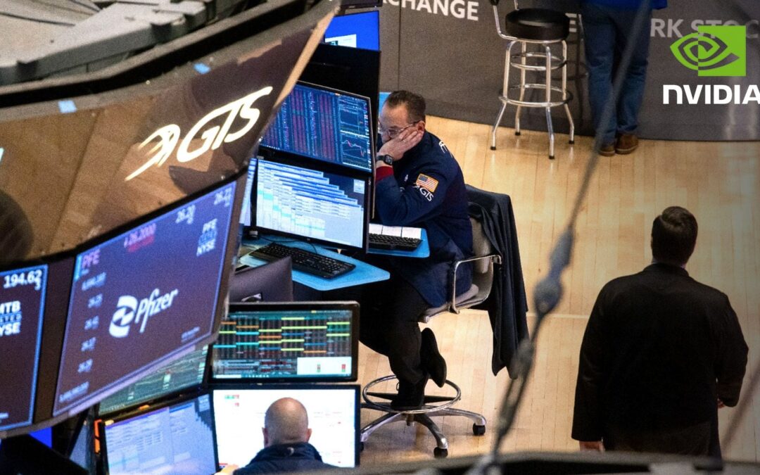 Wall Street ‘se pone nervioso’ por resultados de Nvidia esta semana: Nasdaq baja 0.35%