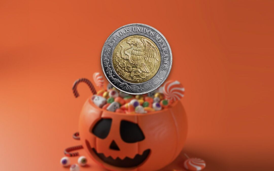 Peso ya lleva ‘calaverita’: ¿Cuánto se aprecia ante el dólar en Halloween?