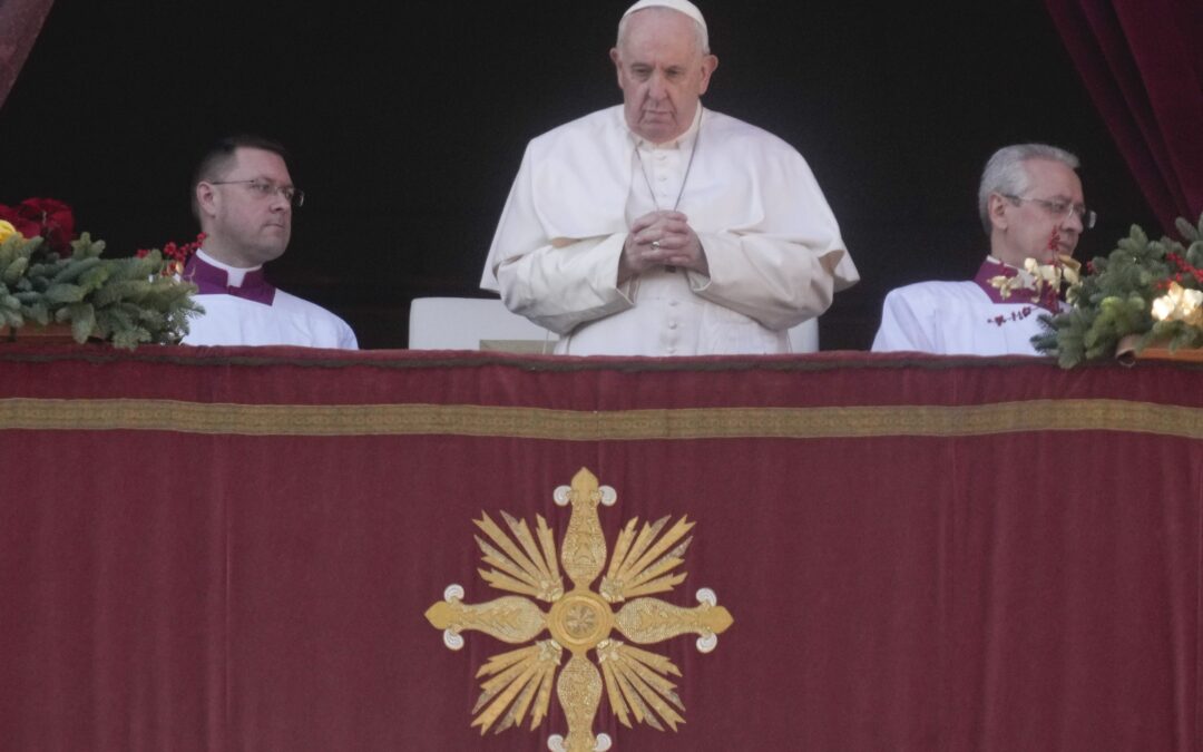 Papa Francisco pide por los ‘hermanos ucranianos’ que no tienen casa en mensaje de Navidad