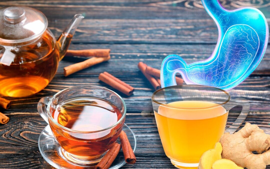 ¿Cuál es el efecto del té de canela con jengibre en el estómago?
