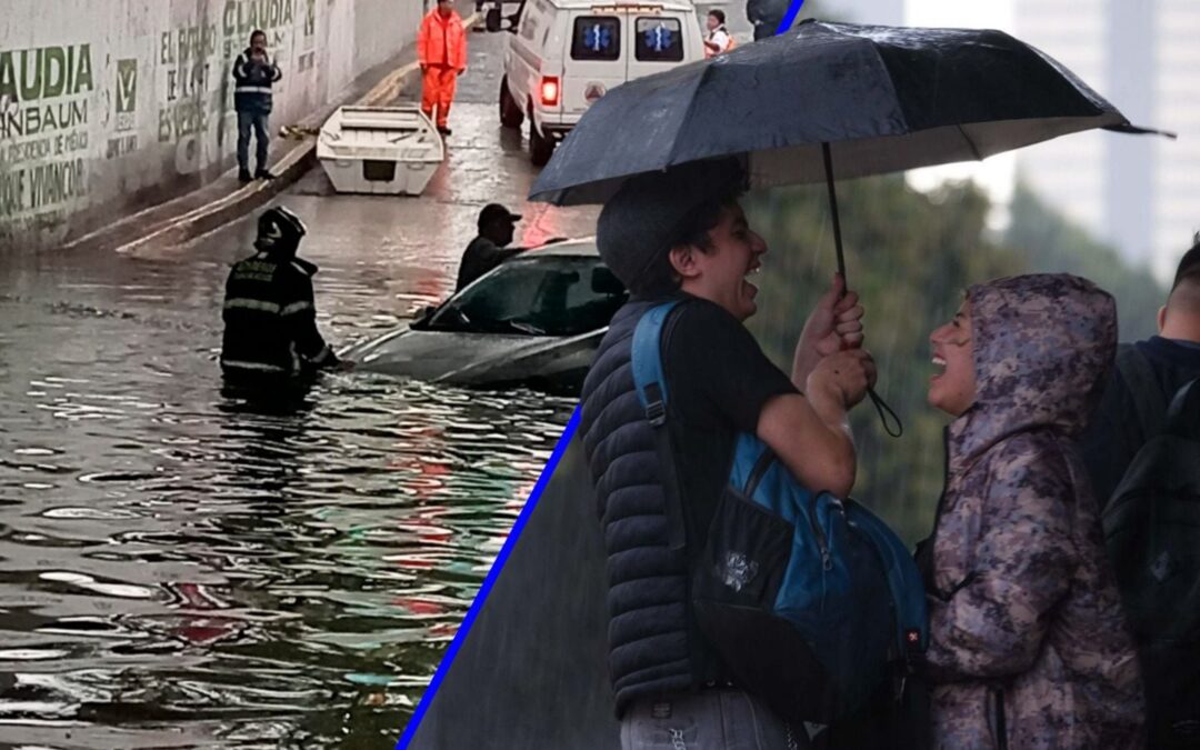 CDMX entra en alerta por ‘aguaceros’: Lluvias inundan Periférico, Reforma y Santa Fe