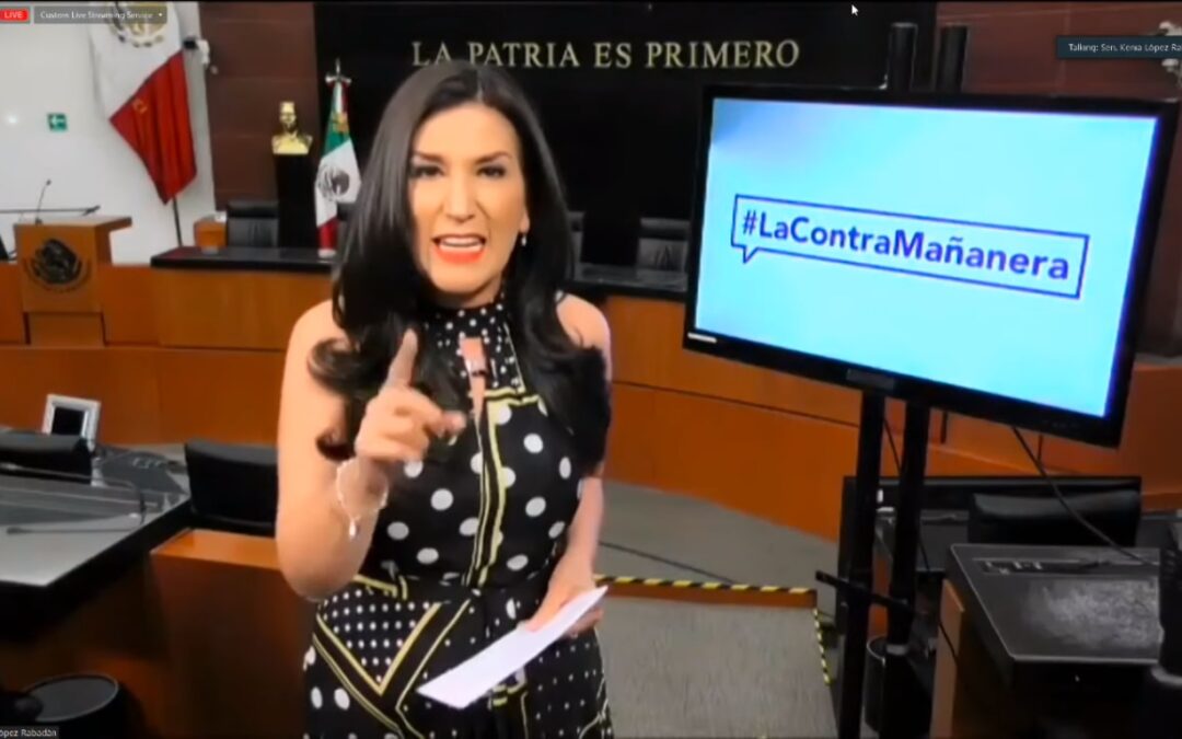 ¿Marcha por el INE fue ‘streaptease’ político’? AMLO es el que está encuerado: Kenia López Rabadán
