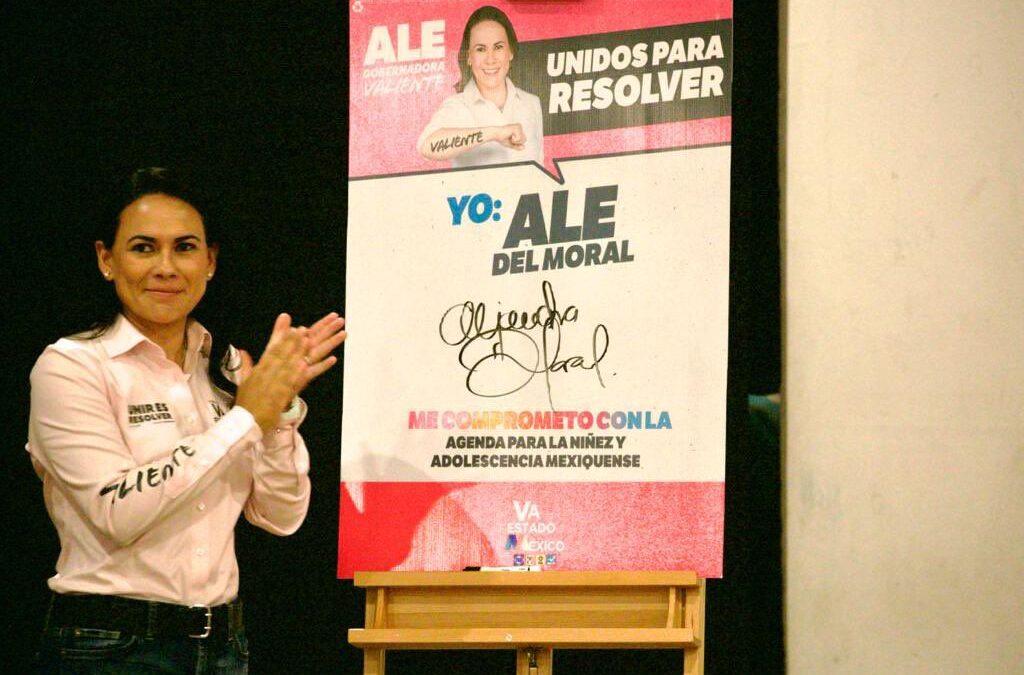 Elecciones Edomex 2023: Alejandra del Moral se compromete con la agenda para niñas y niños