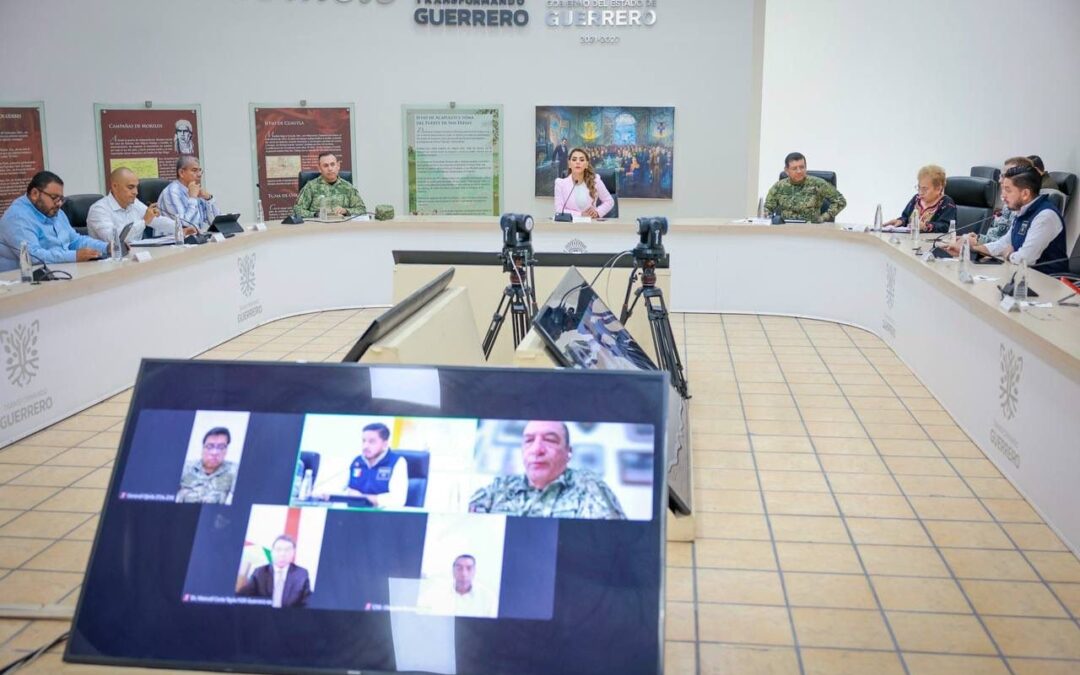 Evelyn Salgado Pineda preside la sesión de la Mesa de Coordinación para la Construcción de la Paz de Guerrero