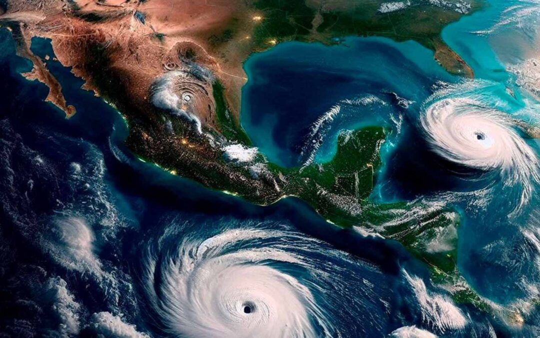 ‘Vientos huracanados’ amenazan a México: ¿Qué posibles ciclones tienen en alerta al Caribe y Pacífico?