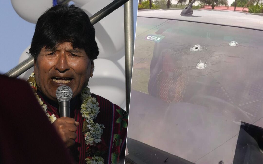 Atentan contra Evo Morales: Disparan contra el auto en el que viajaba y hieren a chofer