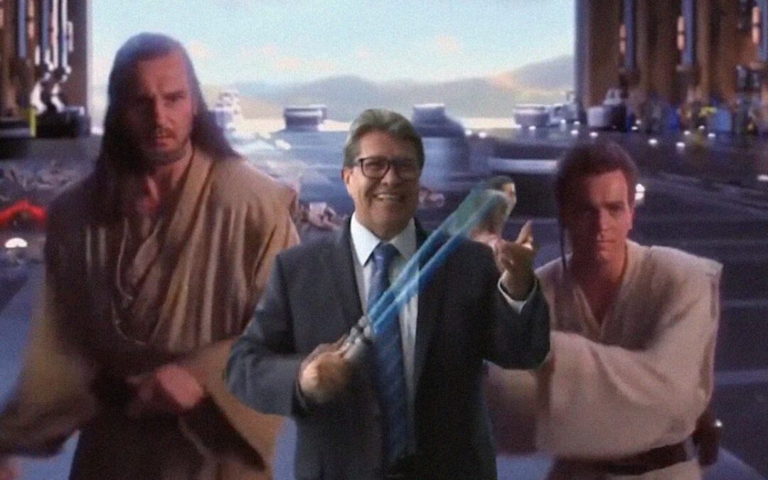 Jedi vs Jaguar: Ricardo Monreal pide que la ‘fuerza lo acompañe’ para enfrentar el lado oscuro
