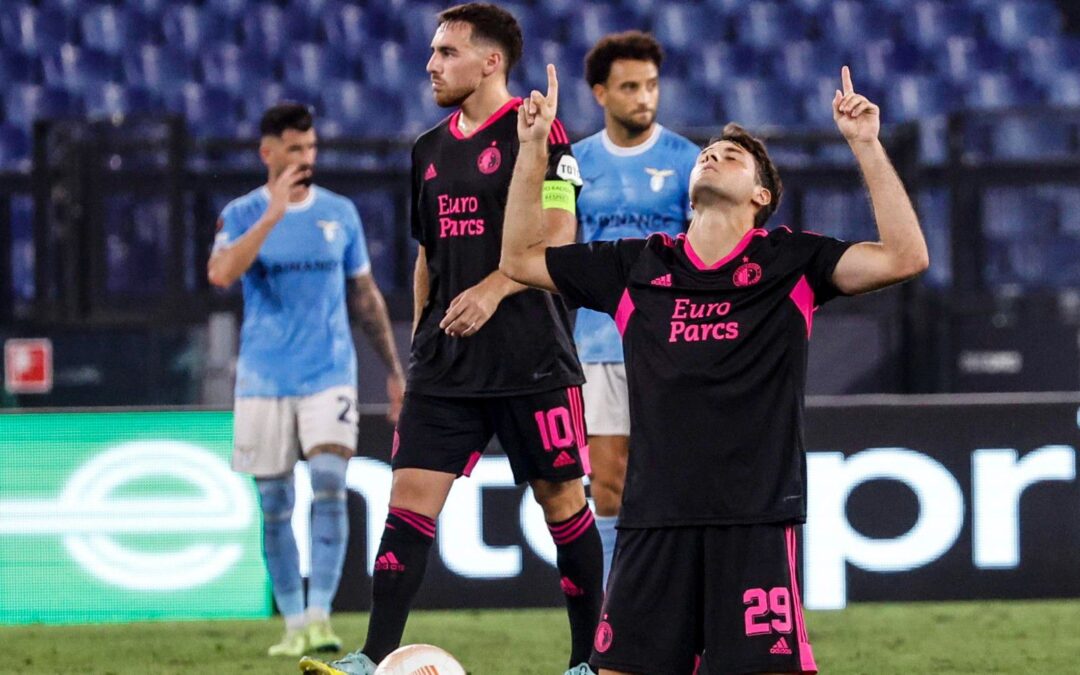 Europa League: Santiago Giménez debuta con doblete para Feyenoord ante Lazio