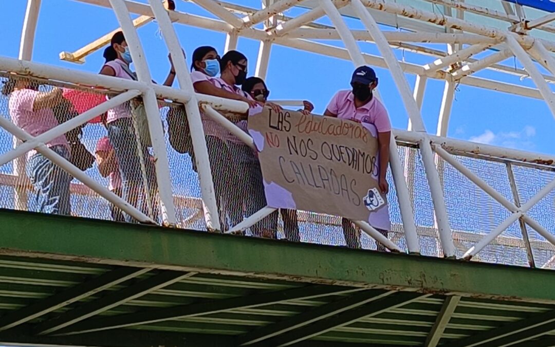 Alumnas de Escuela Normal en Tabasco protestan para frenar acoso en las aulas