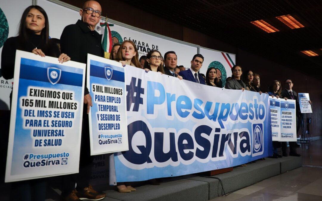 PAN presenta su propio presupuesto: Propone reducciones al Tren Maya y más dinero a salud y seguridad