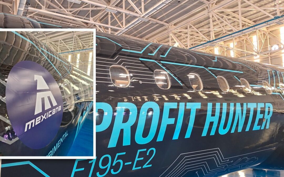 (FOTOS) Así es el E195-E2 de Embraer, el avión con el que Mexicana ‘tomará vuelo’ en sexenio de Sheinbaum