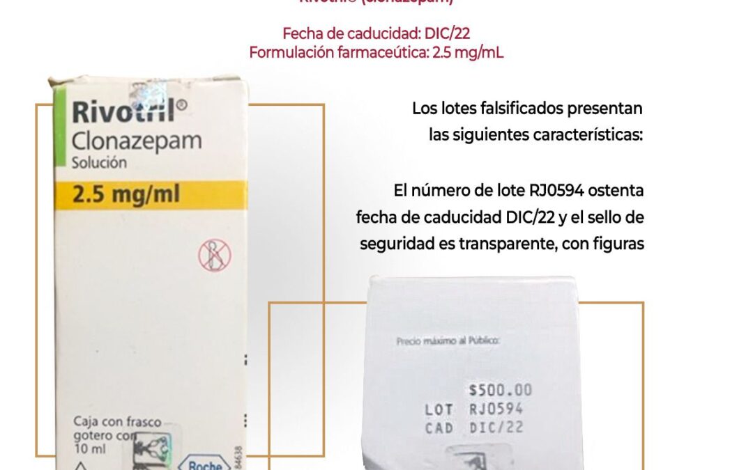 Cofepris alerta sobre falsificación de Buscapina, Rivotril y otros 5 medicamentos
