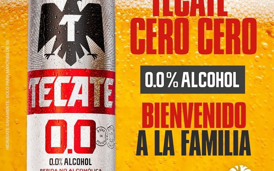 Lanza Tecate su cerveza 0.0
