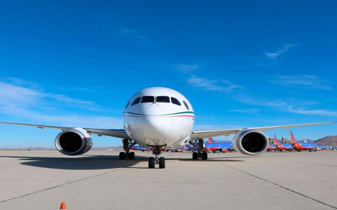 ‘Tunean la nave’: Avión presidencial tiene nueva imagen tras despegue a Tayikistán