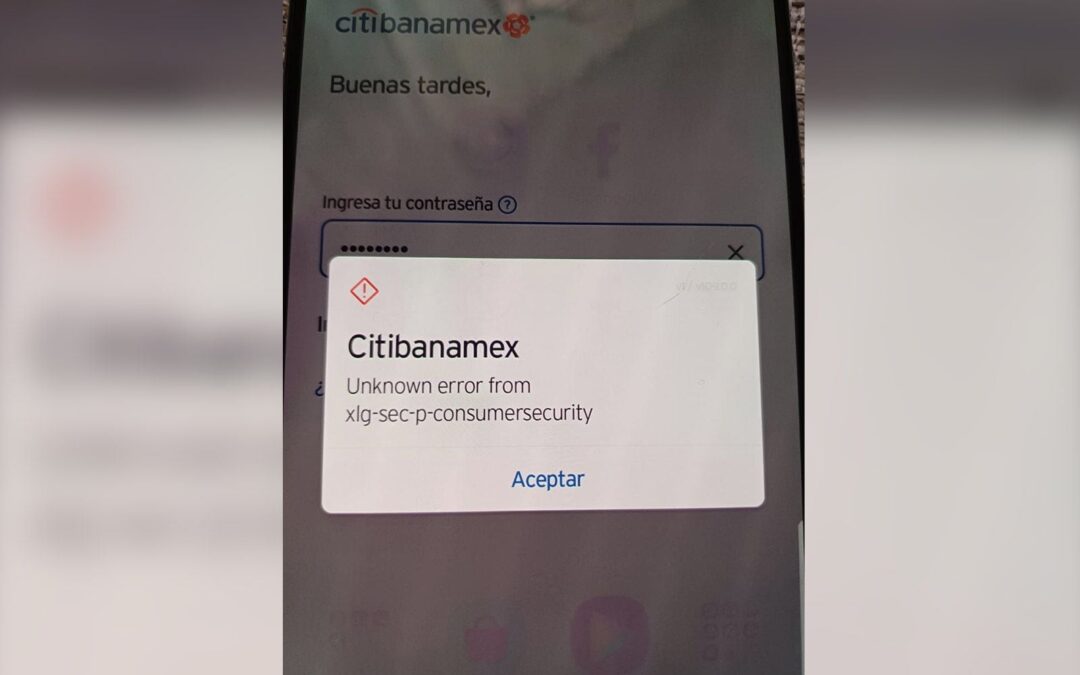 ¡Justo en la quincena! Usuarios de Citibanamex reportan problemas en la app