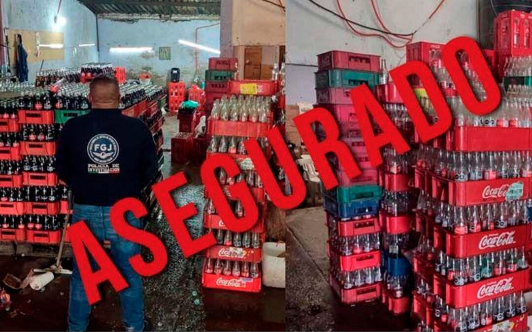 Coca-Cola ‘pirata’: detienen a 15 personas y aseguran miles de envases en Edomex