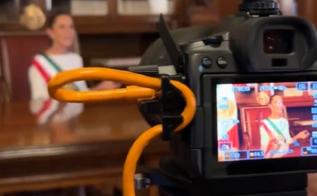 (VIDEO) Sheinbaum comparte el ‘detrás de cámaras’ de su foto oficial como presidenta