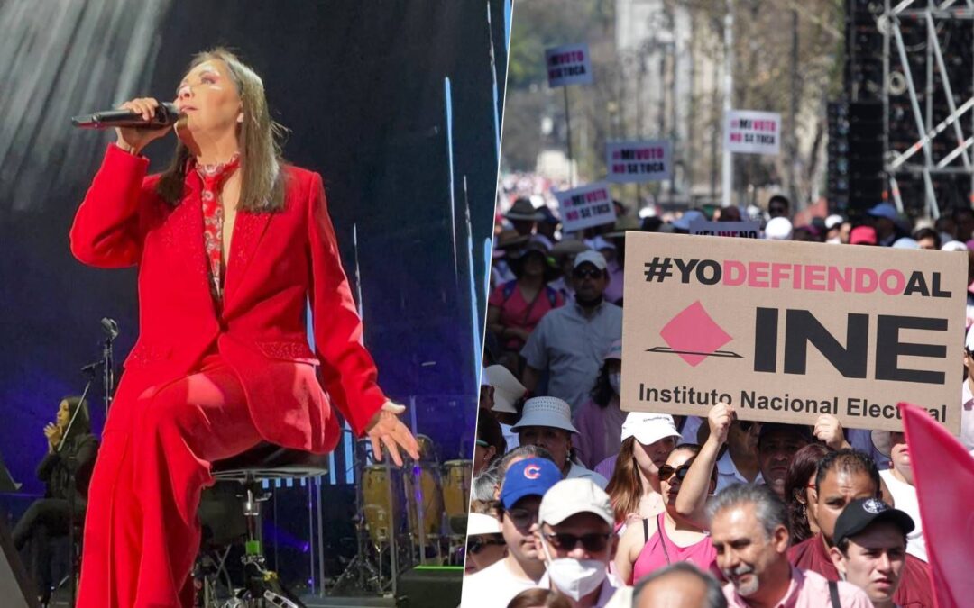 Ana Gabriel ‘peleó’ en concierto con fans por comentarios políticos: ‘Quise hablar de la marcha del INE’